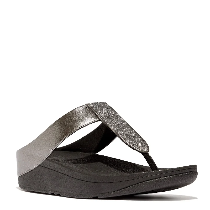 Practical and functional women's footwear solutionsWomen's FitFlop, Fino Glitterdust Toe-Post Sandal Practical and functional women's footwear solutionsWomen's FitFlop, Fino Glitterdust Toe-Post Sandal