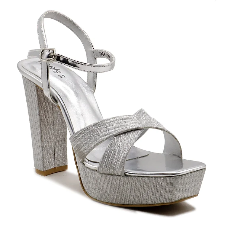Versatile and stylish women's shoes for city walksSilver Fancy Sandal L00660046