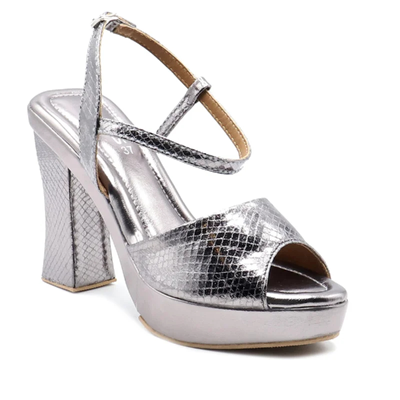Elegant and sophisticated women's shoes for red carpet eventsGrey Fancy Sandal LDV660002