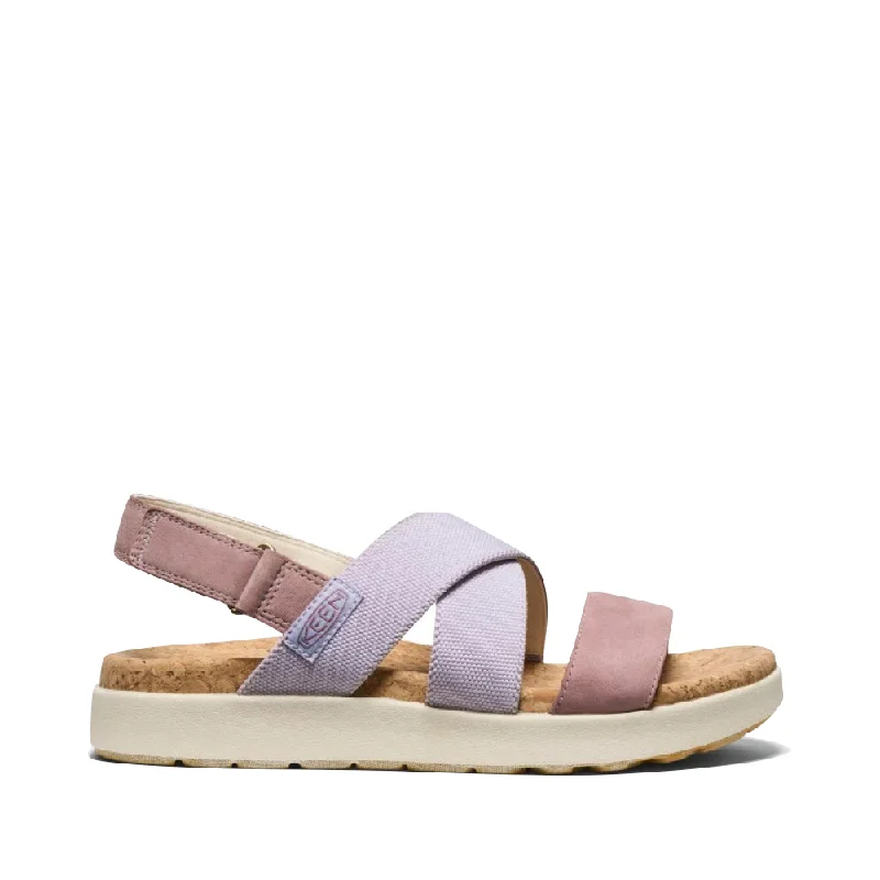 Versatile and adaptable women's shoes for every occasionKEEN Women's Elle Criss Cross Sandal in Thistle/Toadstool