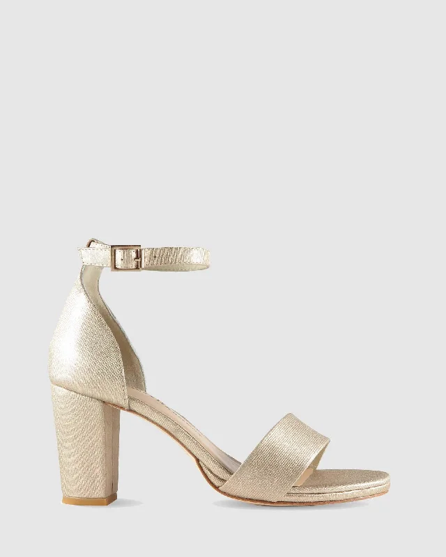 Durable and reliable women's shoesEvermore High Heel - Gold Lines