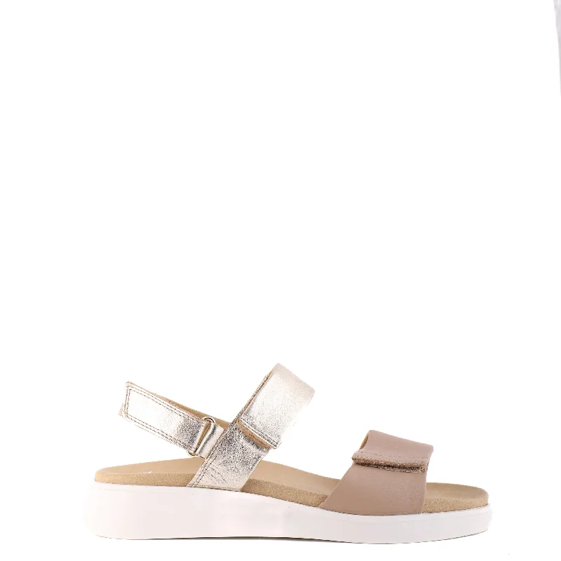 Elegantly stylish women's shoes21401 Sand and Gold