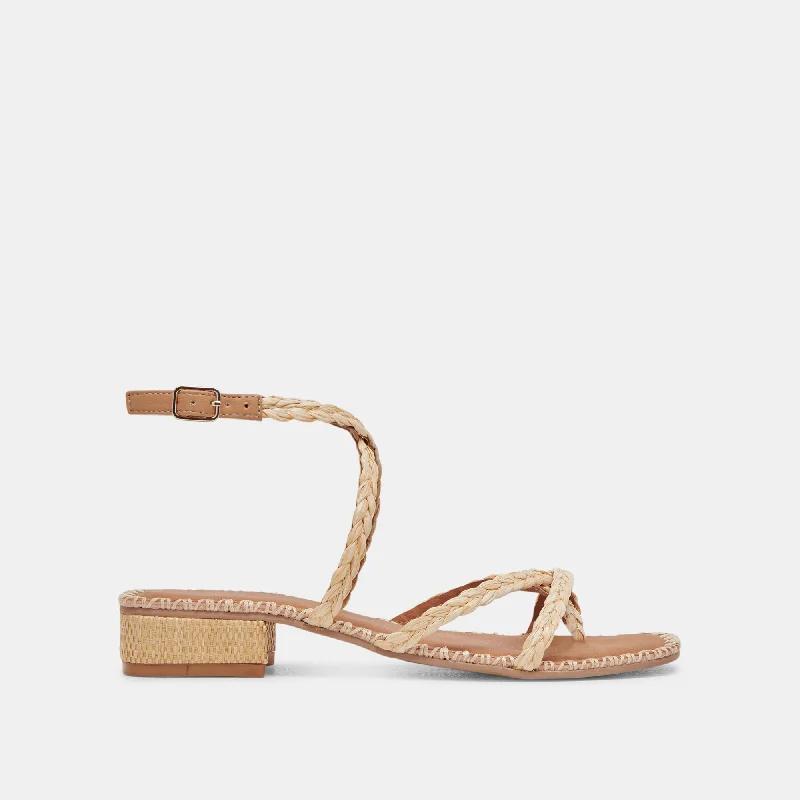 Elegant and sophisticated women's shoe stylesBRINN SANDALS LT NATURAL RAFFIA