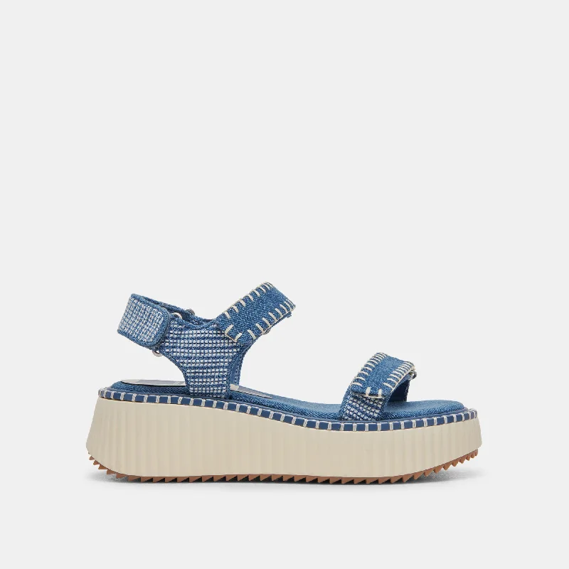Sleek and modern women's footwear optionsDEBRA SANDALS BLUE DENIM