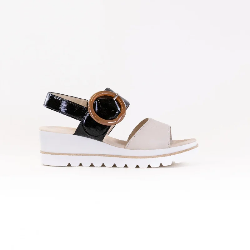 Colorful and vibrant women's shoe patternsGabor 64.645 Sandal (Women's) - Creme/Schwarz Colorful and vibrant women's shoe patternsGabor 64.645 Sandal (Women's) - Creme/Schwarz