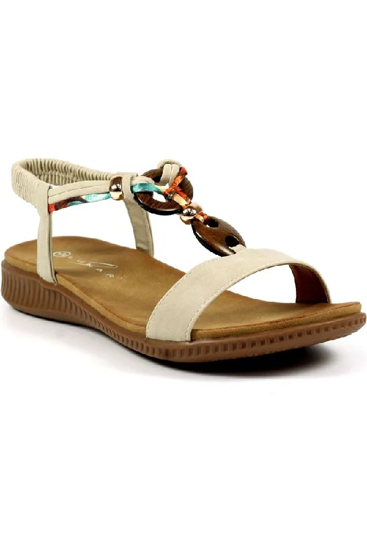 Bold and striking women's shoe fashionsLunar Brava JLH475 beige