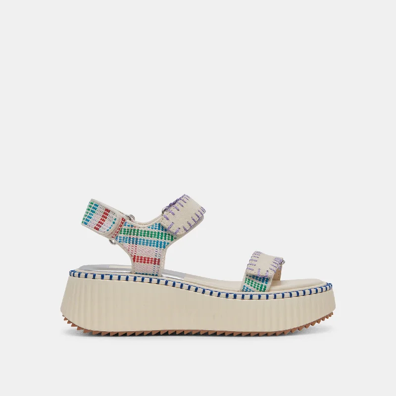 Comfy and stylish women's shoes for everyday casual wearDEBRA SANDALS IVORY MULTI NUBUCK Comfy and stylish women's shoes for everyday casual wearDEBRA SANDALS IVORY MULTI NUBUCK