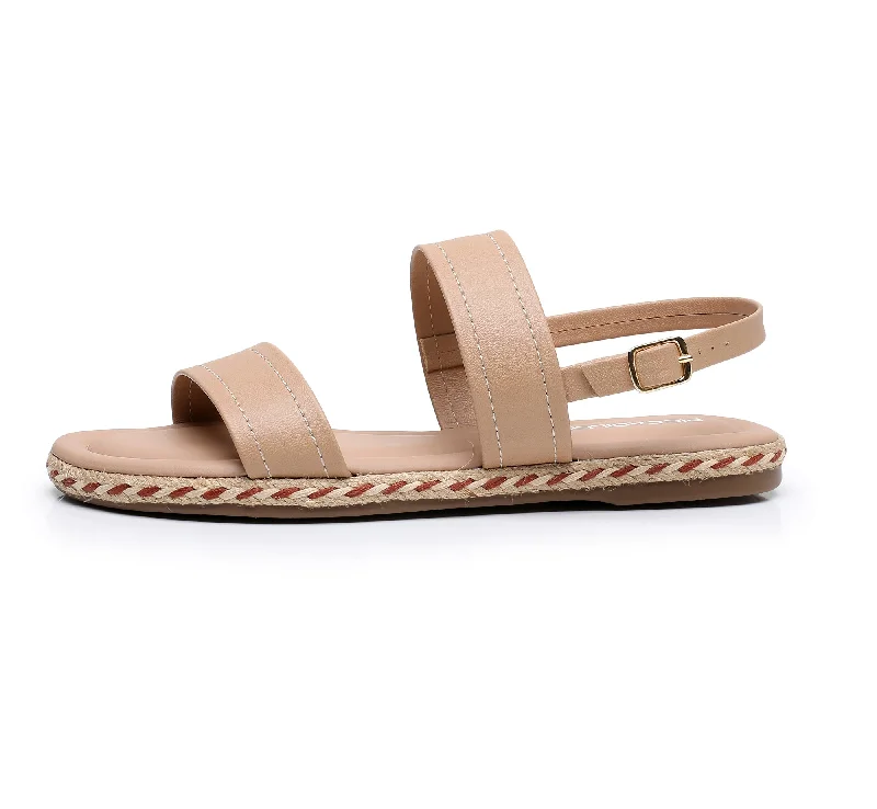 Comfortable yet fashionable women's shoesSlip-On Flats with Braided Strap - Nude (404.045) Comfortable yet fashionable women's shoesSlip-On Flats with Braided Strap - Nude (404.045)