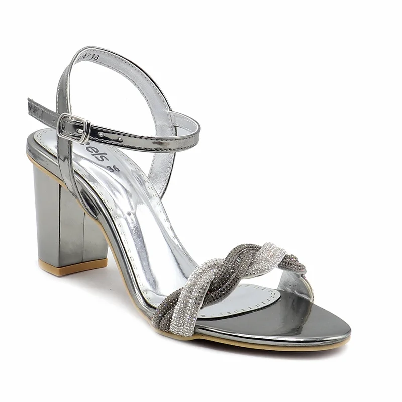 Elegant and refined women's shoe designsGrey/Silver Fancy Sandal 066716