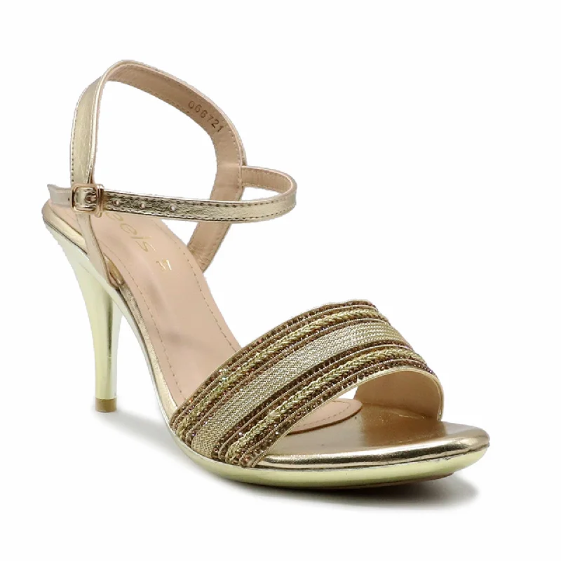 Stylish and supportive women's shoes for high archesGolden Fancy Sandal 066721