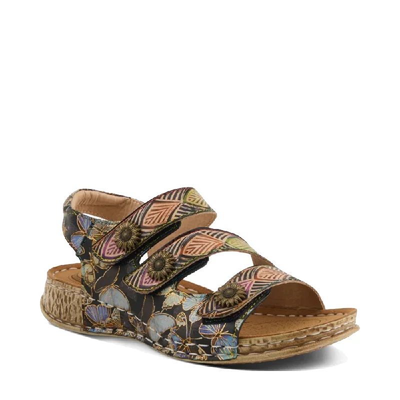 Chic and stylish women's shoes for graduation ceremoniesSpring Step Women's Versa Sandal in Black Multi