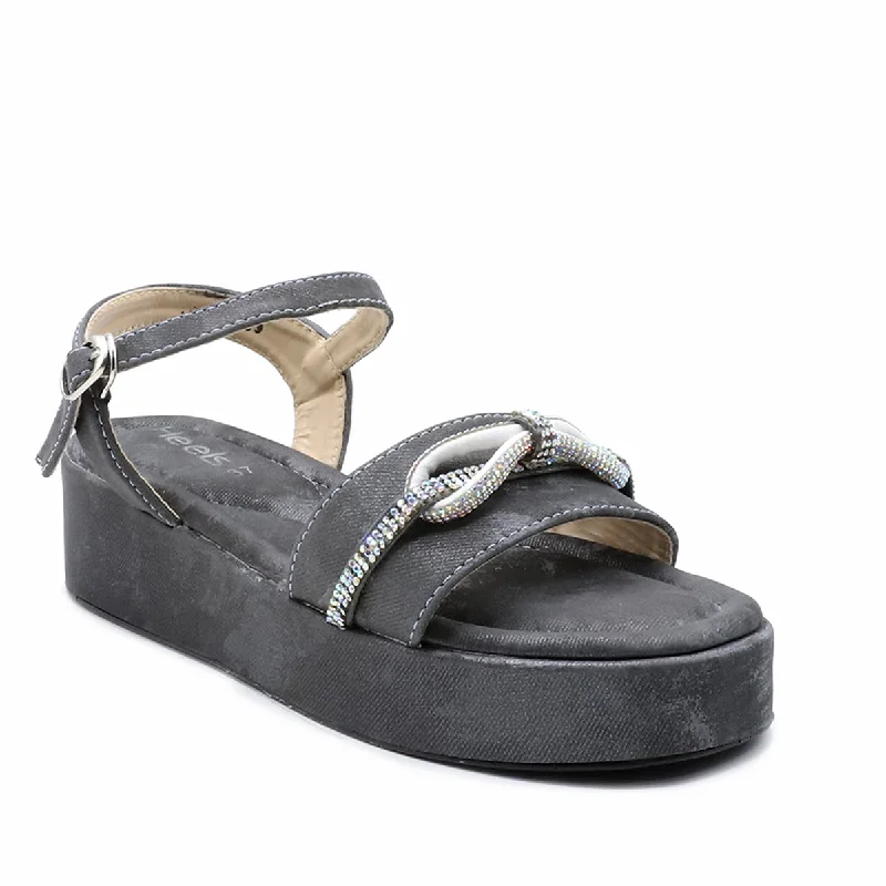 Luxurious and comfortable women's shoe options for special occasionsGrey Formal Sandal LCL780003 Luxurious and comfortable women's shoe options for special occasionsGrey Formal Sandal LCL780003