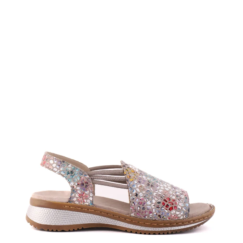 Stylish and supportive women's shoes for high arches29005 Taupe Mosaic