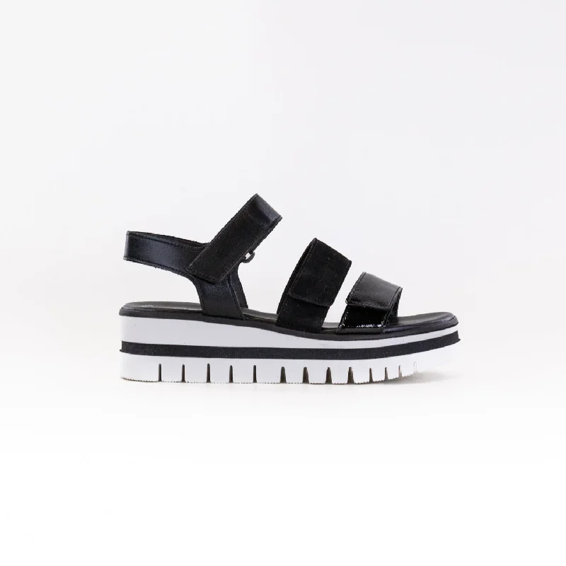 Chic and stylish women's shoes for fashion-conscious womenGabor 24.660.27 Wedge Sandal (Women's) - Black Combination Leather Chic and stylish women's shoes for fashion-conscious womenGabor 24.660.27 Wedge Sandal (Women's) - Black Combination Leather
