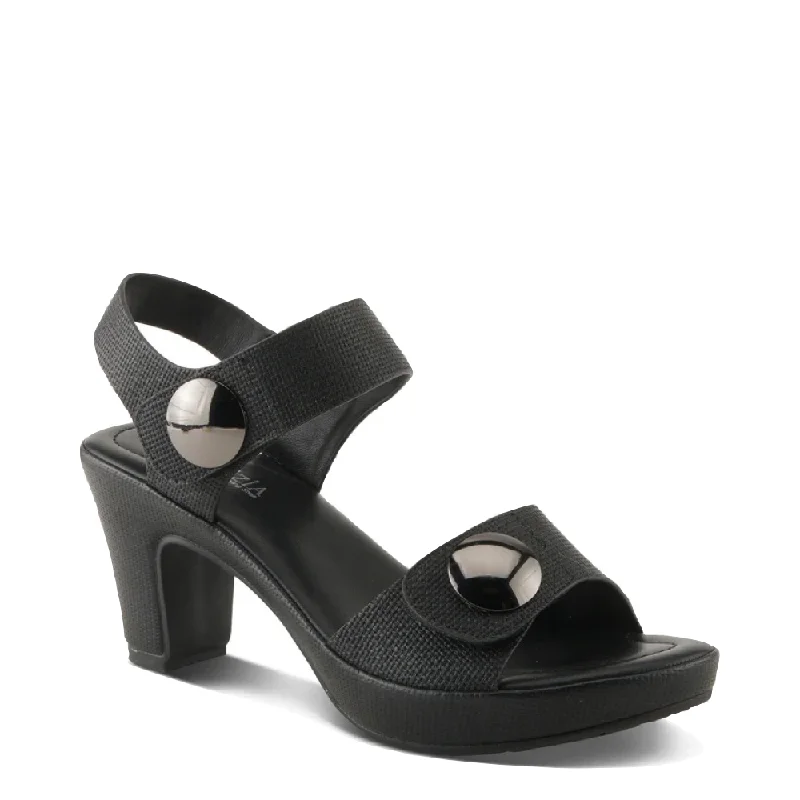 Chic and sophisticated women's footwear for workSpring Step Women's Dade Woven Heeled Sandal in Black Chic and sophisticated women's footwear for workSpring Step Women's Dade Woven Heeled Sandal in Black