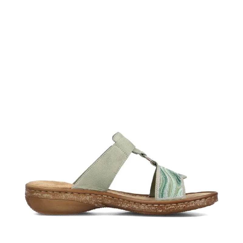 Stylish and comfortable women's shoes for long flightsRieker Women's Regina 29 Slide Sandal in Pistazie Mint Stylish and comfortable women's shoes for long flightsRieker Women's Regina 29 Slide Sandal in Pistazie Mint