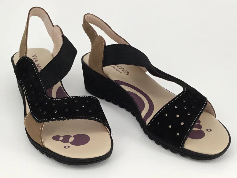Black/Taupe Nubuck