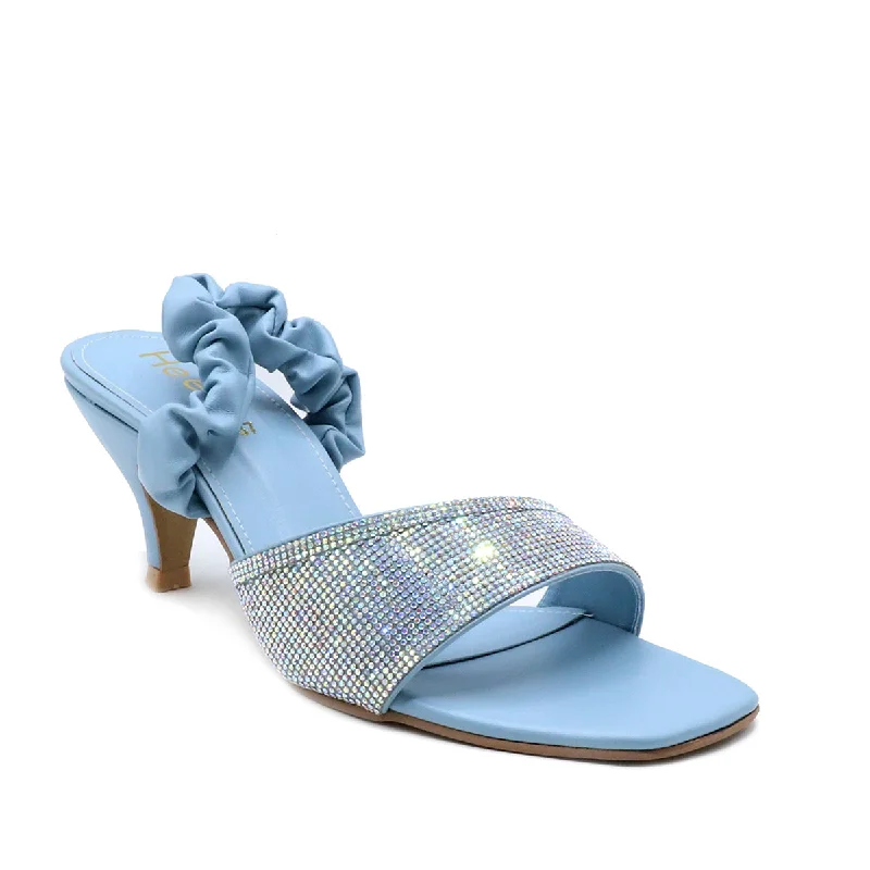 Feminine and dainty women's shoe designsLight Blue Fancy Sandal L00660031