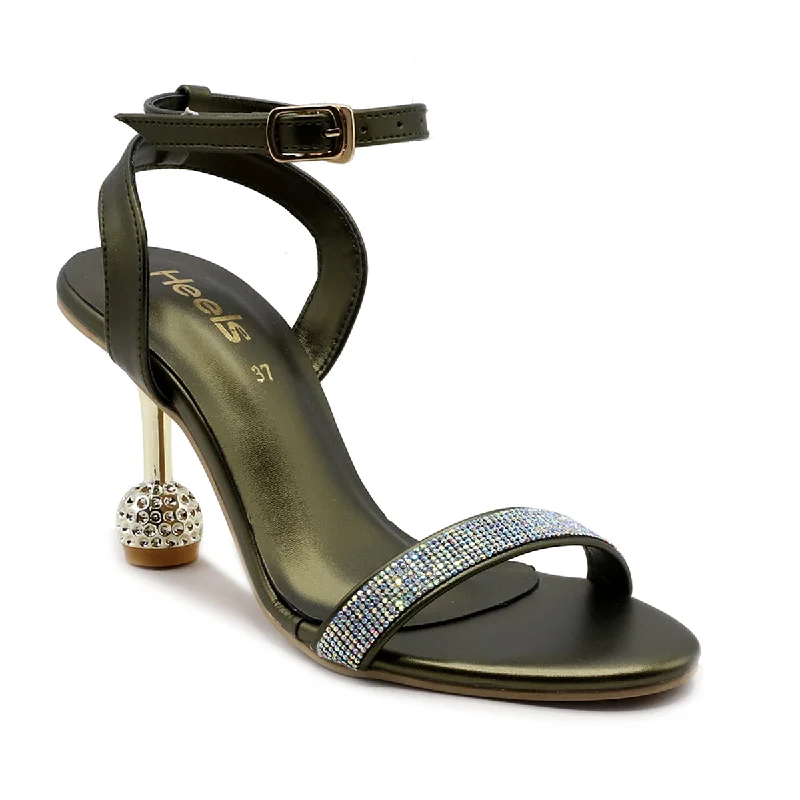 Timeless classic women's shoe designsGreen Fancy Sandal L00660043
