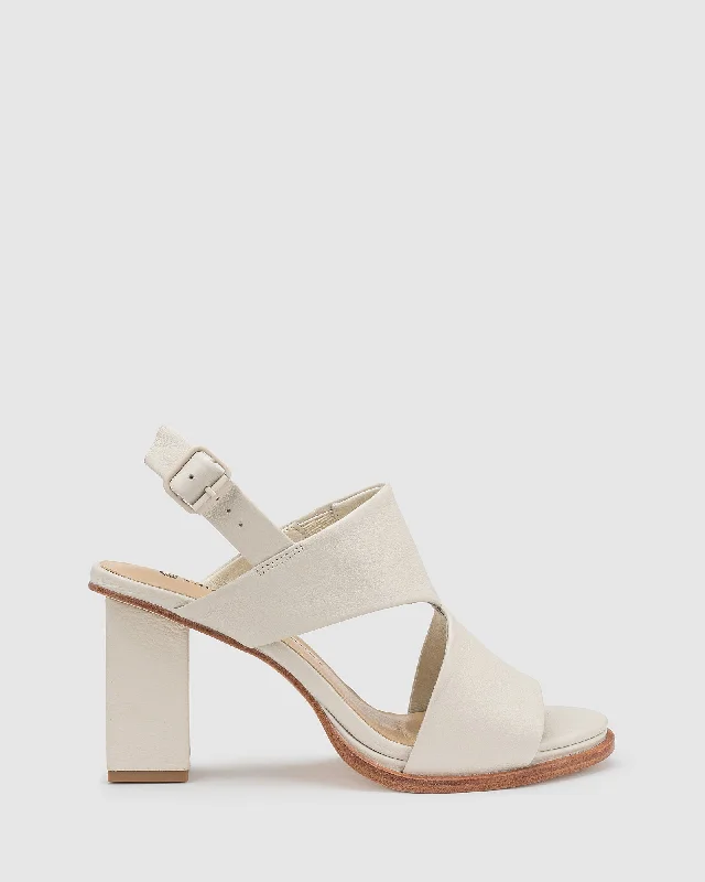 Flattering and stylish women's shoes for wide feetPassion Heel - Ecru