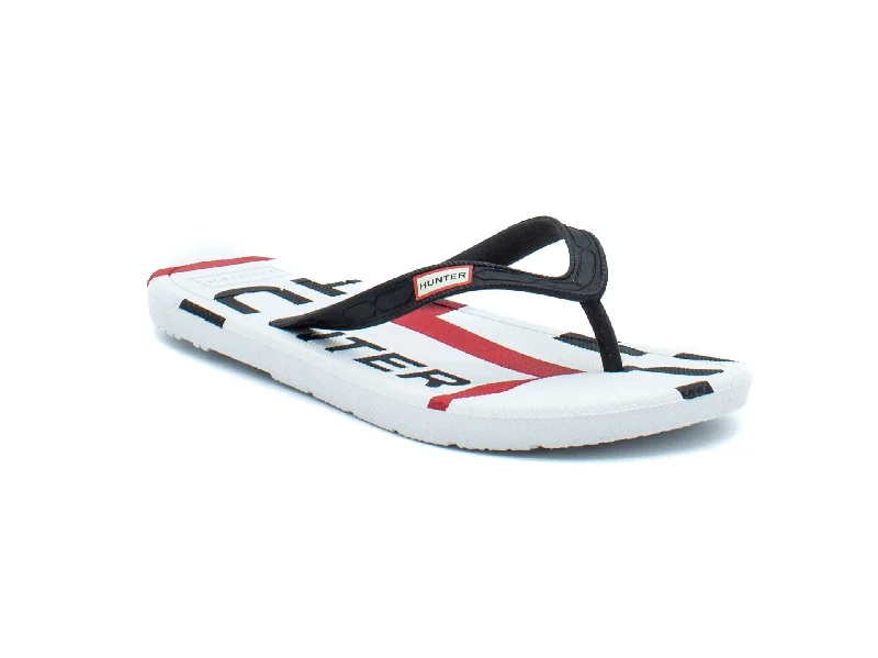 Exotic and bold women's shoe designsHUNTER Exploded Logo Flip Flop