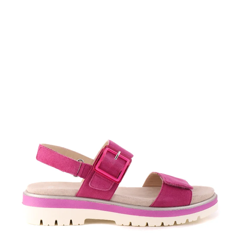 Practical and functional women's footwear solutions21003 Fuchsia Suede