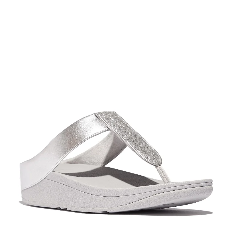 Elegant and classic women's shoes for bridal partiesWomen's FitFlop, Fino Glitterdust Toe-Post Sandal