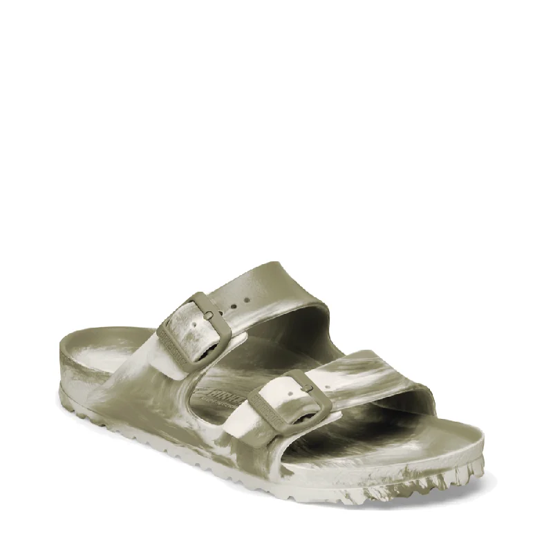 Bold and colorful women's shoes for making a statementBirkenstock Women's Arizona EVA Multi Sandal in Khaki/Eggshell Bold and colorful women's shoes for making a statementBirkenstock Women's Arizona EVA Multi Sandal in Khaki/Eggshell