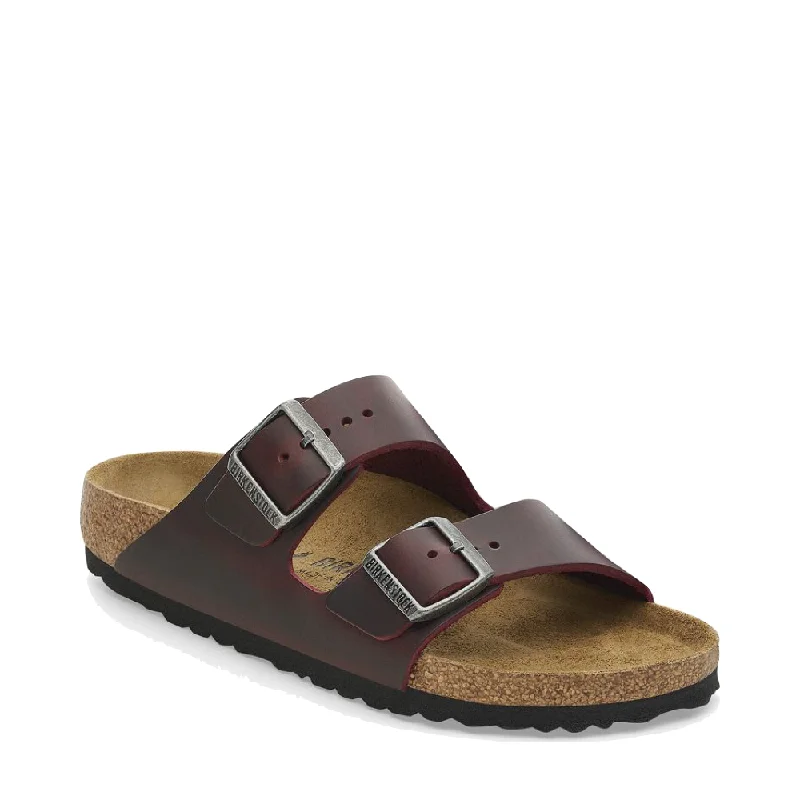 Chic and sophisticated women's footwear for workBirkenstock Arizona Oiled Leather Sandal in Zinfandel