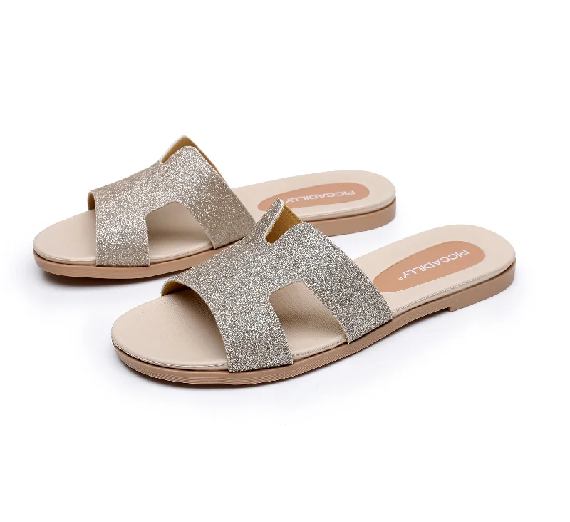 Colorful and vibrant women's shoe patternsGlamour Glide Sandals - Champagne (418.048) Colorful and vibrant women's shoe patternsGlamour Glide Sandals - Champagne (418.048)
