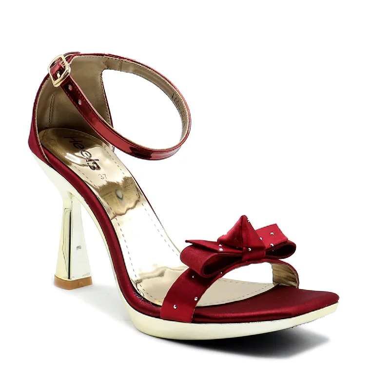 Stunning and eye-catching women's footwearMaroon Formal Sandal L00550025