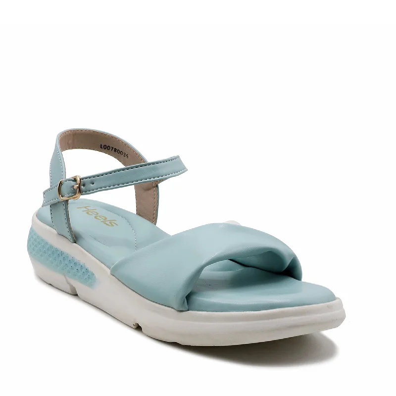 Bold and colorful women's shoes for making a statementCyan Casual Sandal L00780035