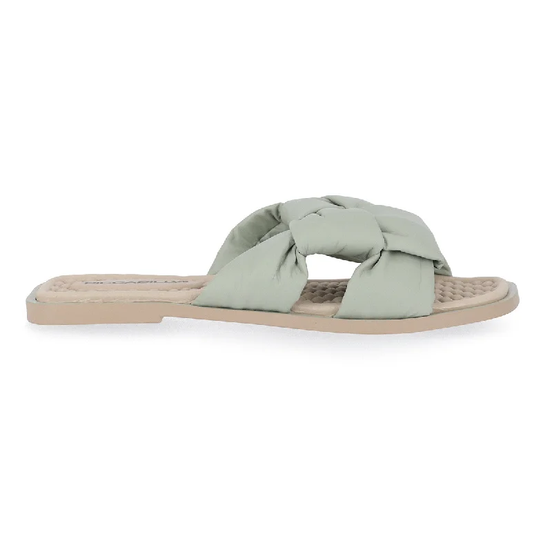 Elegant and sophisticated women's shoe stylesMint Green Sandals for Women (355.003)