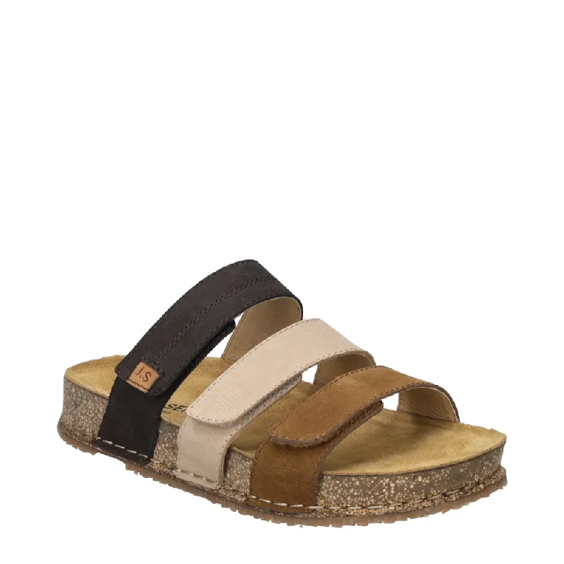 Colorful and vibrant women's shoe patternsJosef Seibel Women's Hannah 03 Slide Sandal in Castagne Multi Colorful and vibrant women's shoe patternsJosef Seibel Women's Hannah 03 Slide Sandal in Castagne Multi