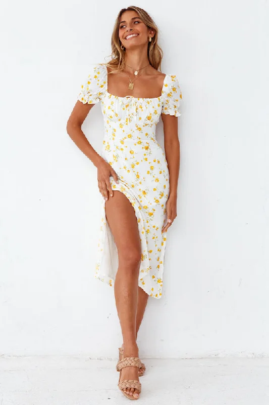 Fields Of Gold Midi Dress