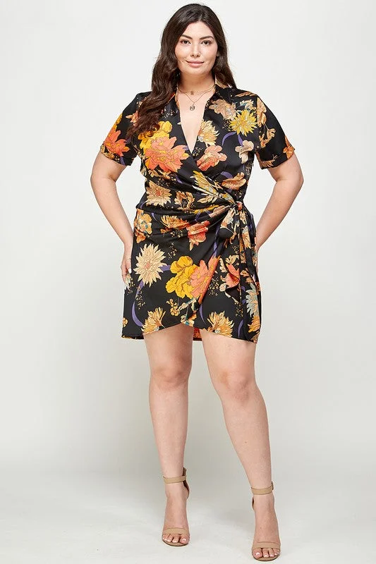 Janessa Wrap Dress Plus Size