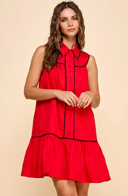 Jada Collared Shirt Dress