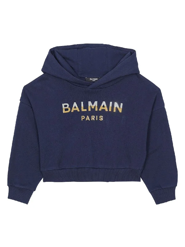 Sweatshirt in blue cotton