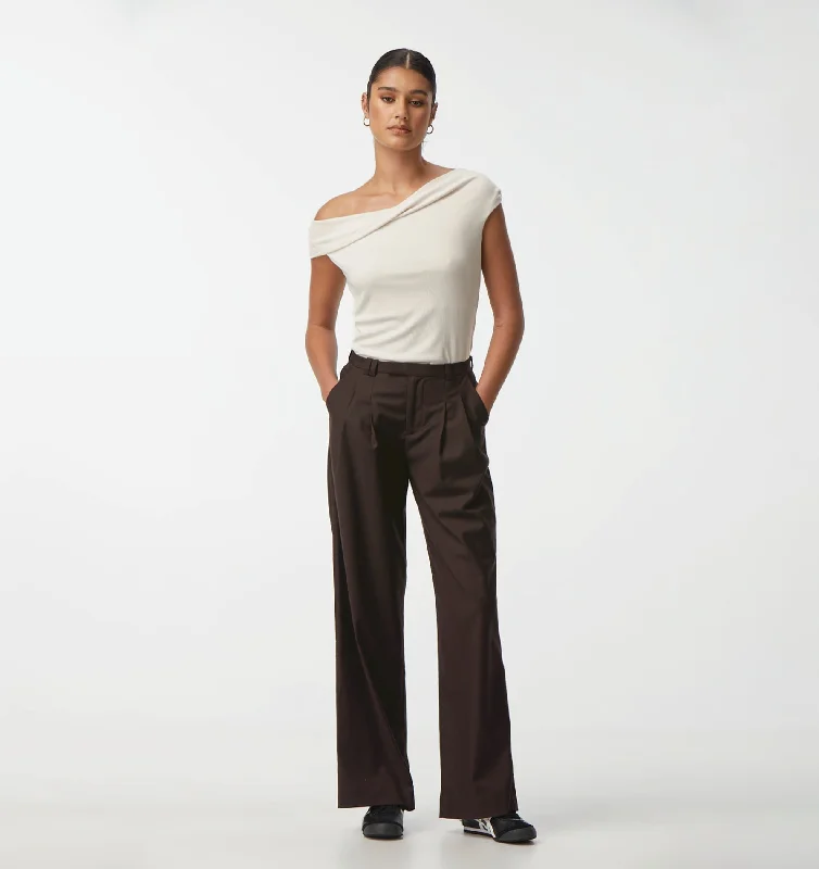 Luca Tailored Pant - Espresso