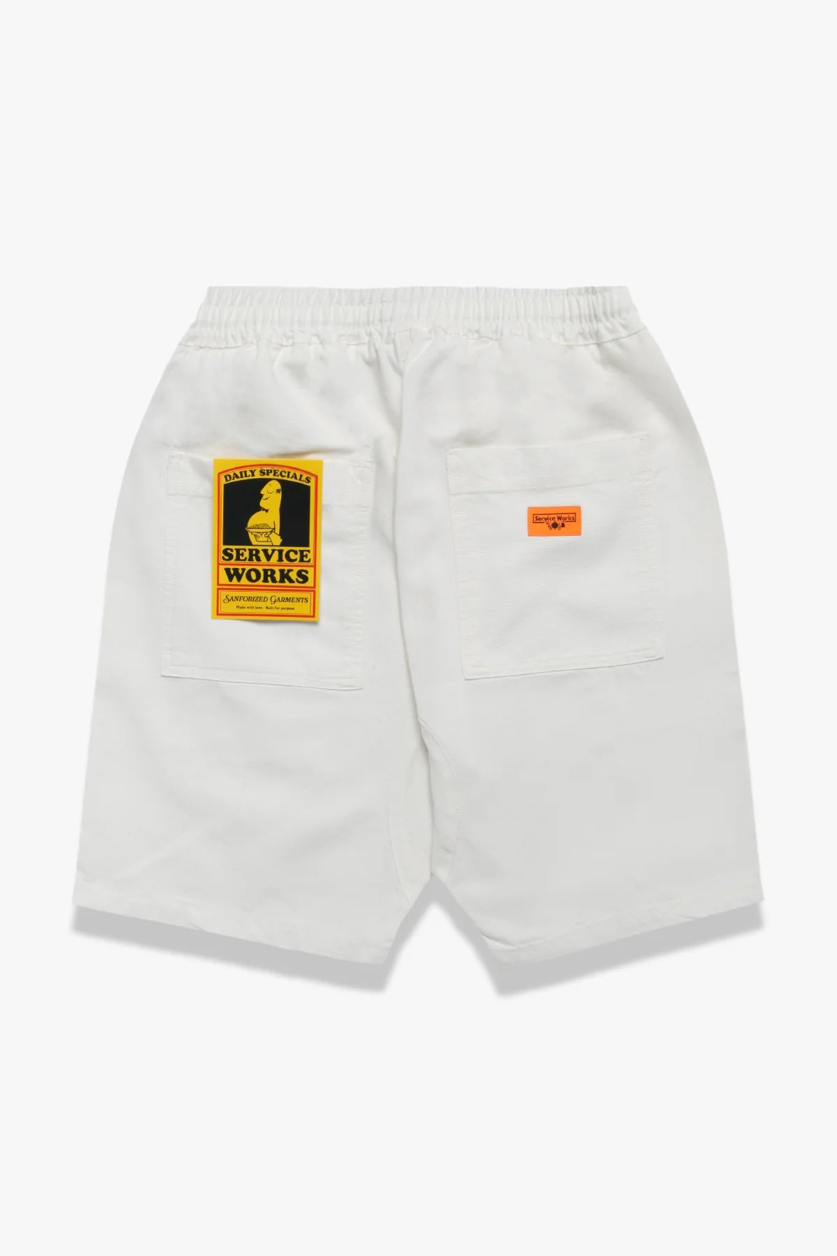 Service Works Off White Chef Shorts