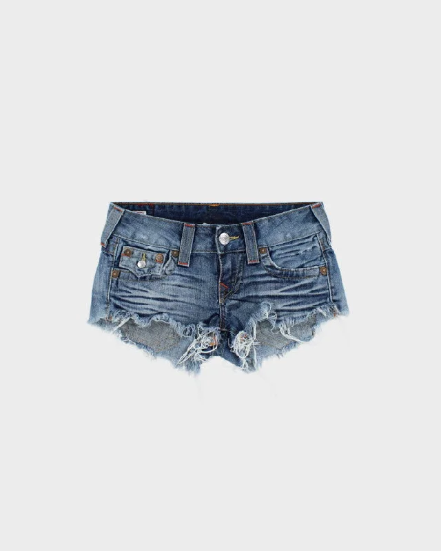 Y2k 00s True Religion Denim Mini Shorts - W25