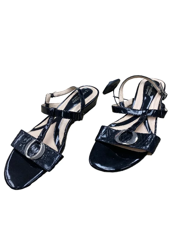 Chic and minimalist women's footwear trendsBlack & Pink Sandals Heels Wedge Naturalizer, Size 8.5 Chic and minimalist women's footwear trendsBlack & Pink Sandals Heels Wedge Naturalizer, Size 8.5