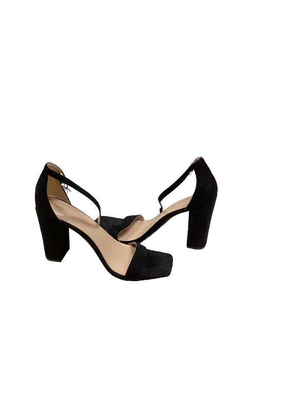 Elegant and classic women's shoes for prom nightBlack Sandals Heels Block A New Day, Size 9.5 Elegant and classic women's shoes for prom nightBlack Sandals Heels Block A New Day, Size 9.5