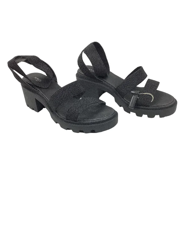 Elegant and classic women's shoes for bridal partiesBlack Sandals Heels Block Arizona, Size 11 Elegant and classic women's shoes for bridal partiesBlack Sandals Heels Block Arizona, Size 11