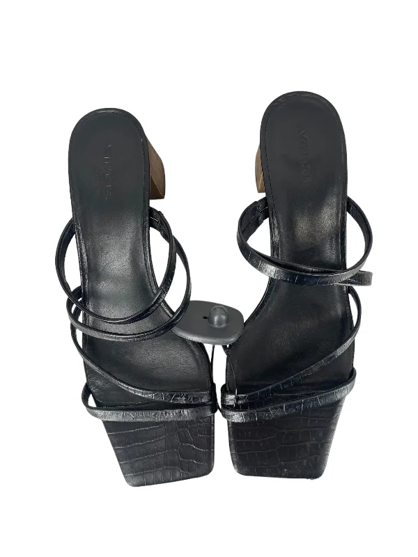 Elegant and sophisticated women's shoes for any formal eventBlack Sandals Heels Block Vince, Size 10
