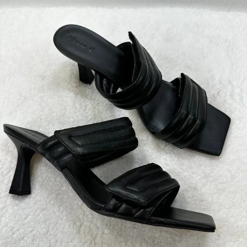 Flattering and figure-hugging women's footwearBlack Sandals Heels Stiletto Abound, Size 12 Flattering and figure-hugging women's footwearBlack Sandals Heels Stiletto Abound, Size 12
