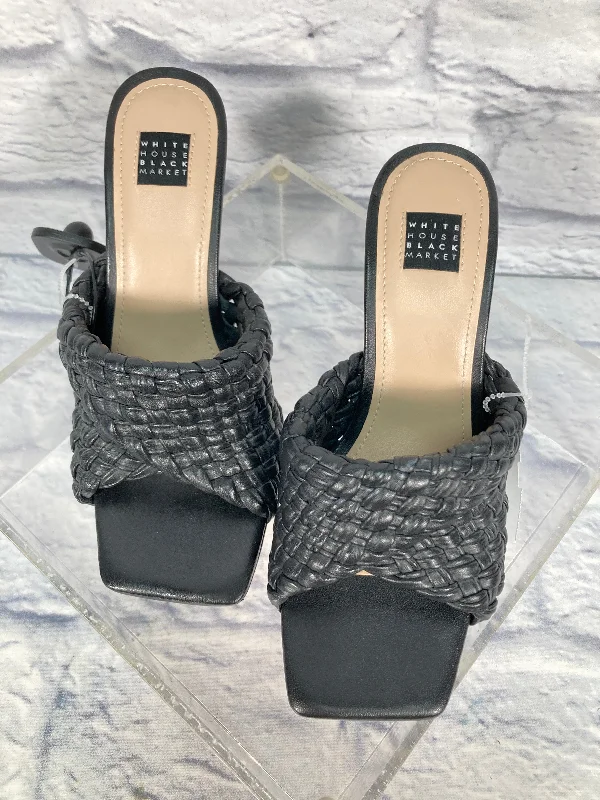 Comfy and cozy women's shoes for loungingBlack Sandals Heels Stiletto White House Black Market, Size 6 Comfy and cozy women's shoes for loungingBlack Sandals Heels Stiletto White House Black Market, Size 6