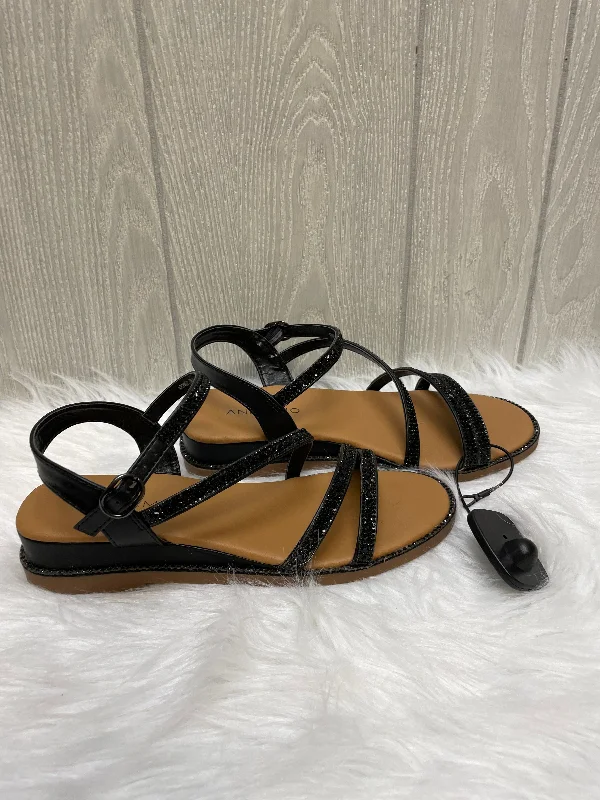Fashion-forward and trendy women's shoe stylesBlack Sandals Heels Wedge Andiamo, Size 7 Fashion-forward and trendy women's shoe stylesBlack Sandals Heels Wedge Andiamo, Size 7