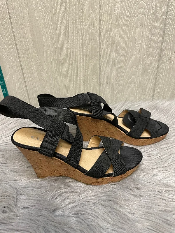 Comfy and stylish women's shoes for lounging around the houseBlack Sandals Heels Wedge Cl By Chinese Laundry, Size 9 Comfy and stylish women's shoes for lounging around the houseBlack Sandals Heels Wedge Cl By Chinese Laundry, Size 9
