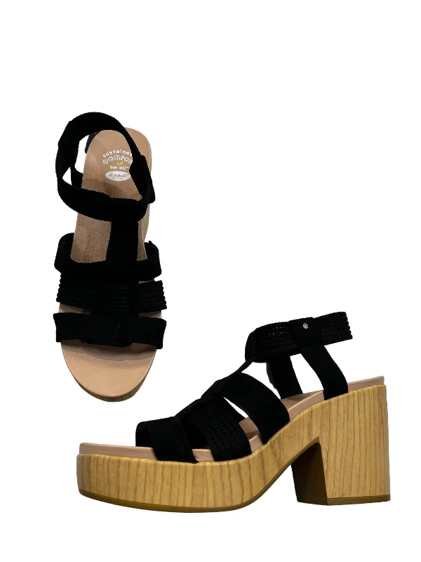 Classy and elegant women's shoes for formal eventsBlack Sandals Heels Wedge Dr Scholls, Size 10 Classy and elegant women's shoes for formal eventsBlack Sandals Heels Wedge Dr Scholls, Size 10